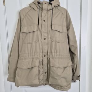 Vintage Eddie Bauer Wool Lined Barn‎ Coat Khaki XXL